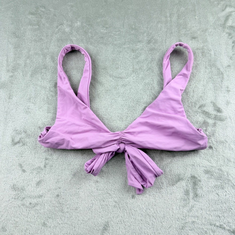 LA Hearts by PacSun Women's XS Purple Tie Front Bikini Lavender Swimwear V-Neck‎